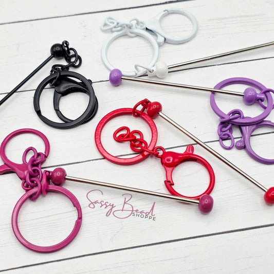 Beadable Keychains Plated