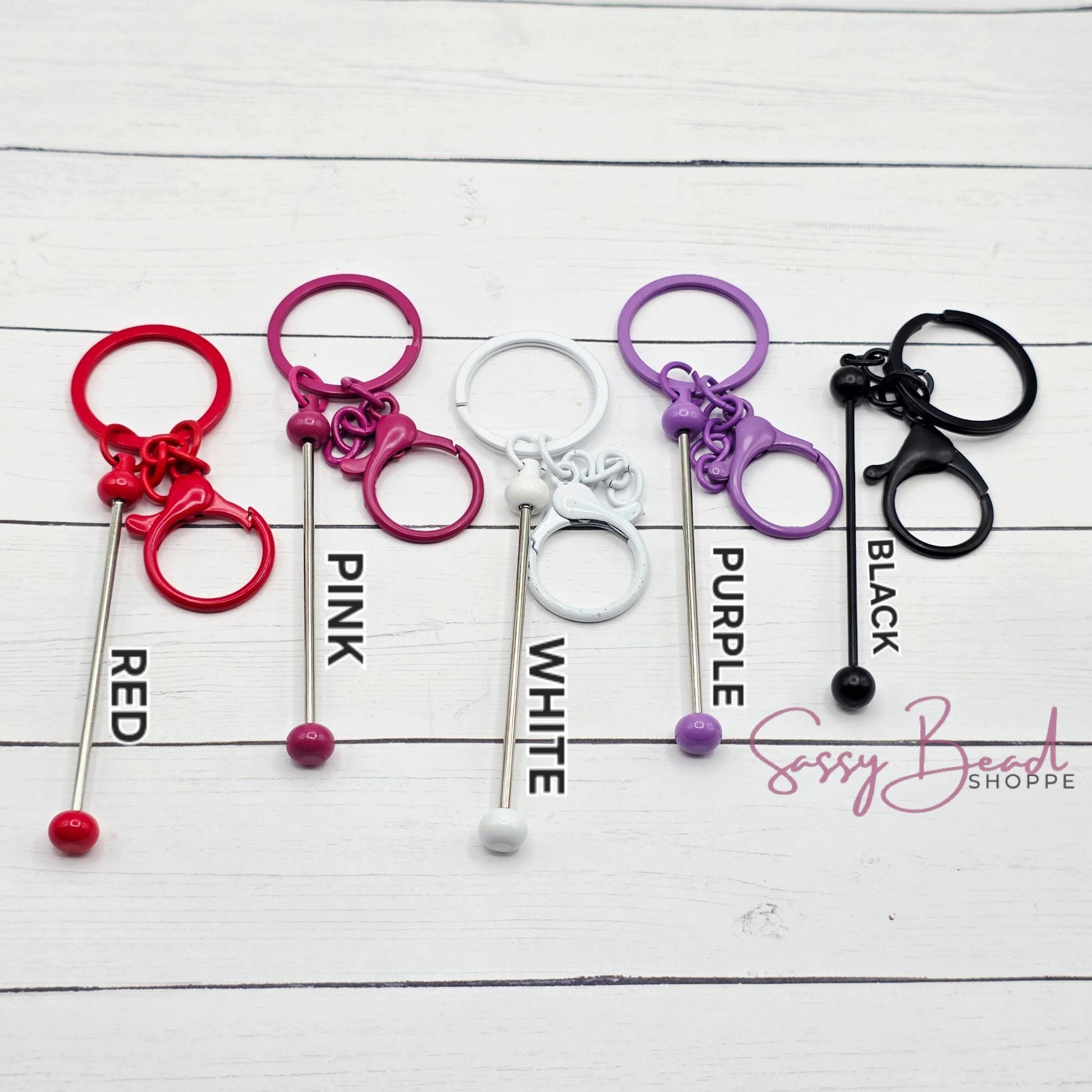 Beadable Keychains Plated