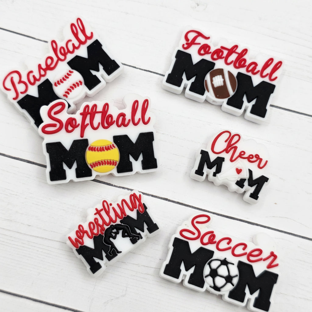 Baseball Mom Focal Beads
