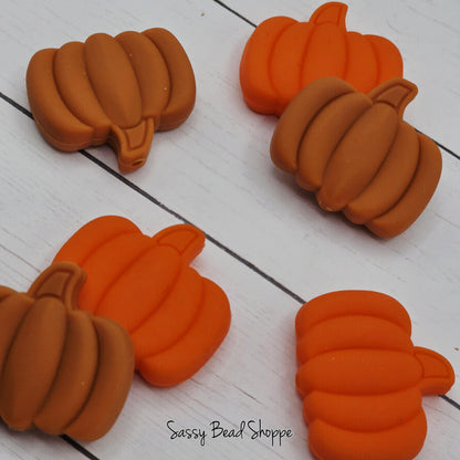 Harvest Orange Pumpkin Bead