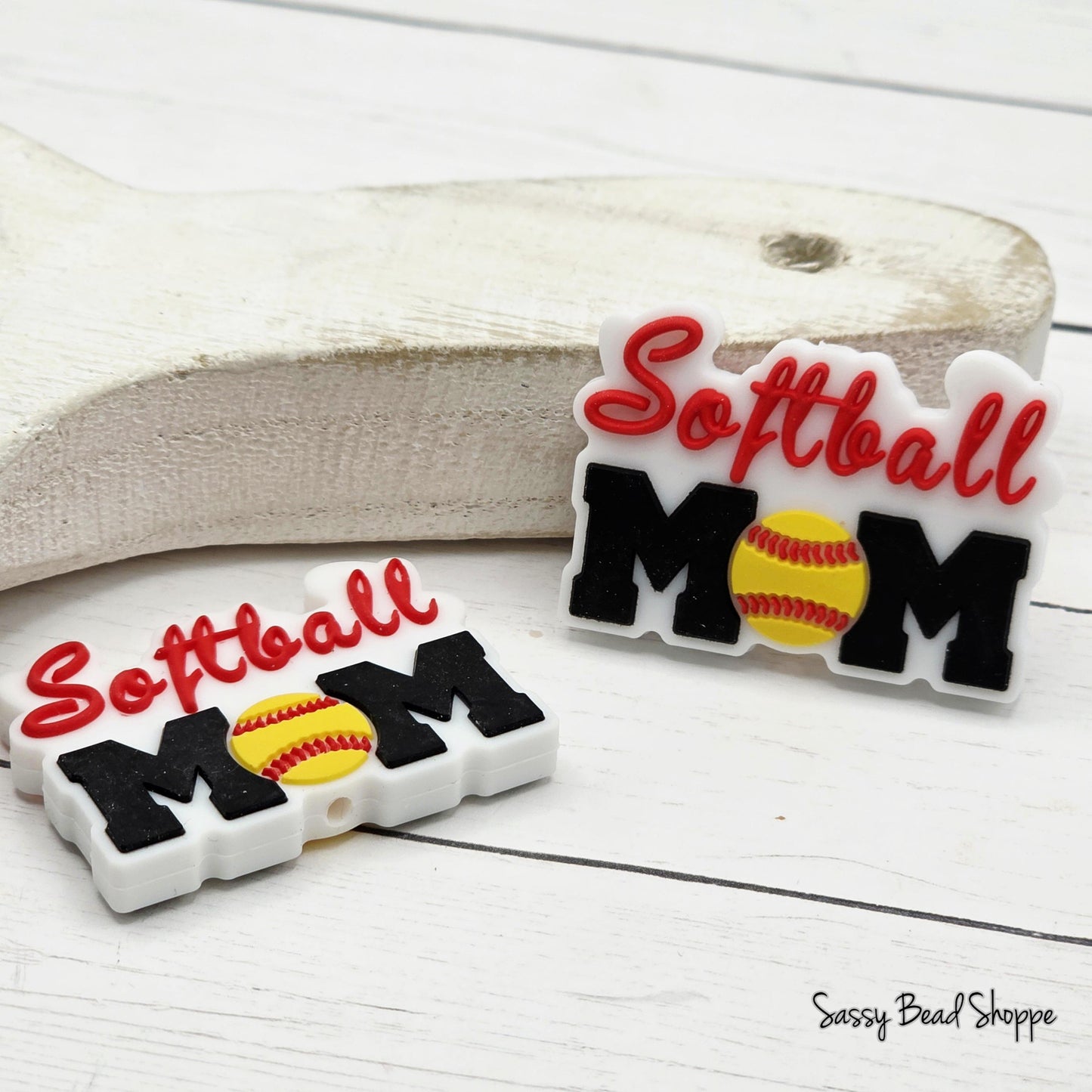 Baseball Mom Focal Beads