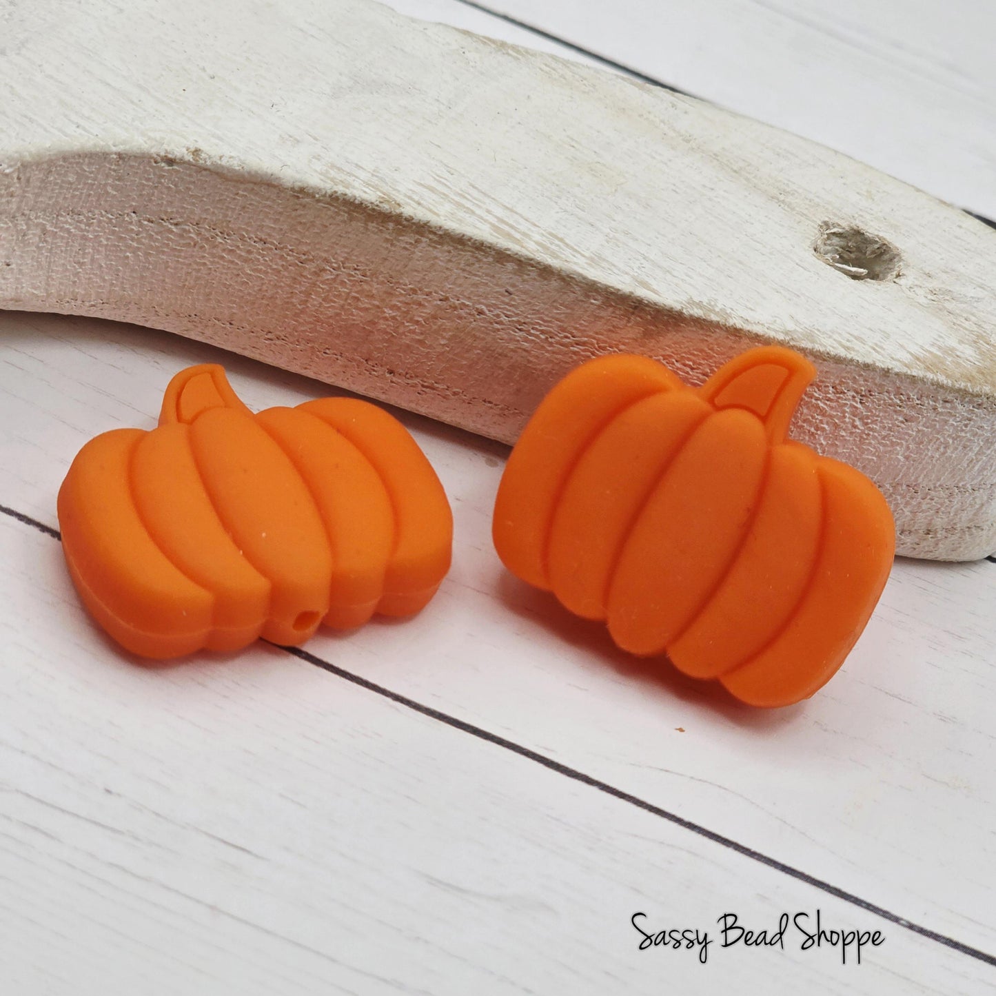 Harvest Orange Pumpkin Bead