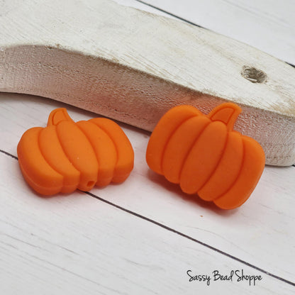Harvest Orange Pumpkin Bead