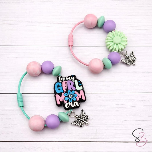 Mommy & Me Cup Charm DIY Kit, Beaded Tumbler Handle Charm Craft, Fun Spring Activity for Kids and Moms