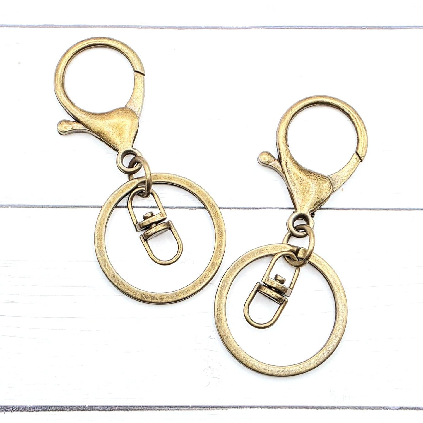 Silver Swivel Keychain with Lobster Clasp (Large) 66x30mm