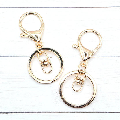 Silver Swivel Keychain with Lobster Clasp (Large) 66x30mm