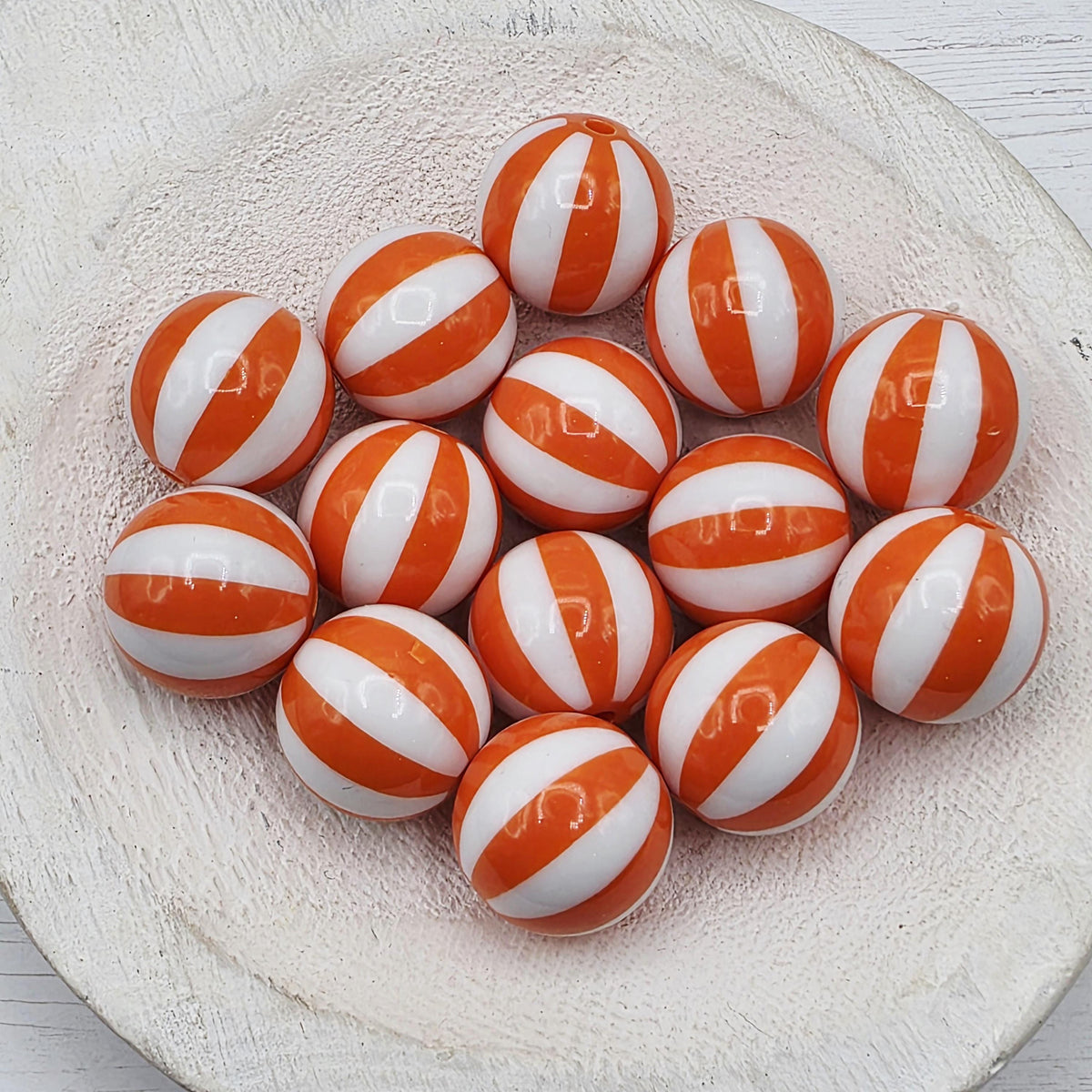 20MM Black Beachball Beads