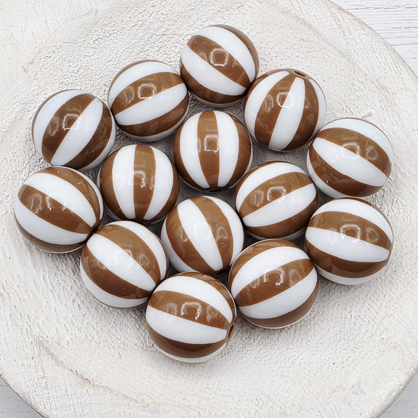 20MM Black Beachball Beads