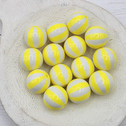 20MM Black Beachball Beads