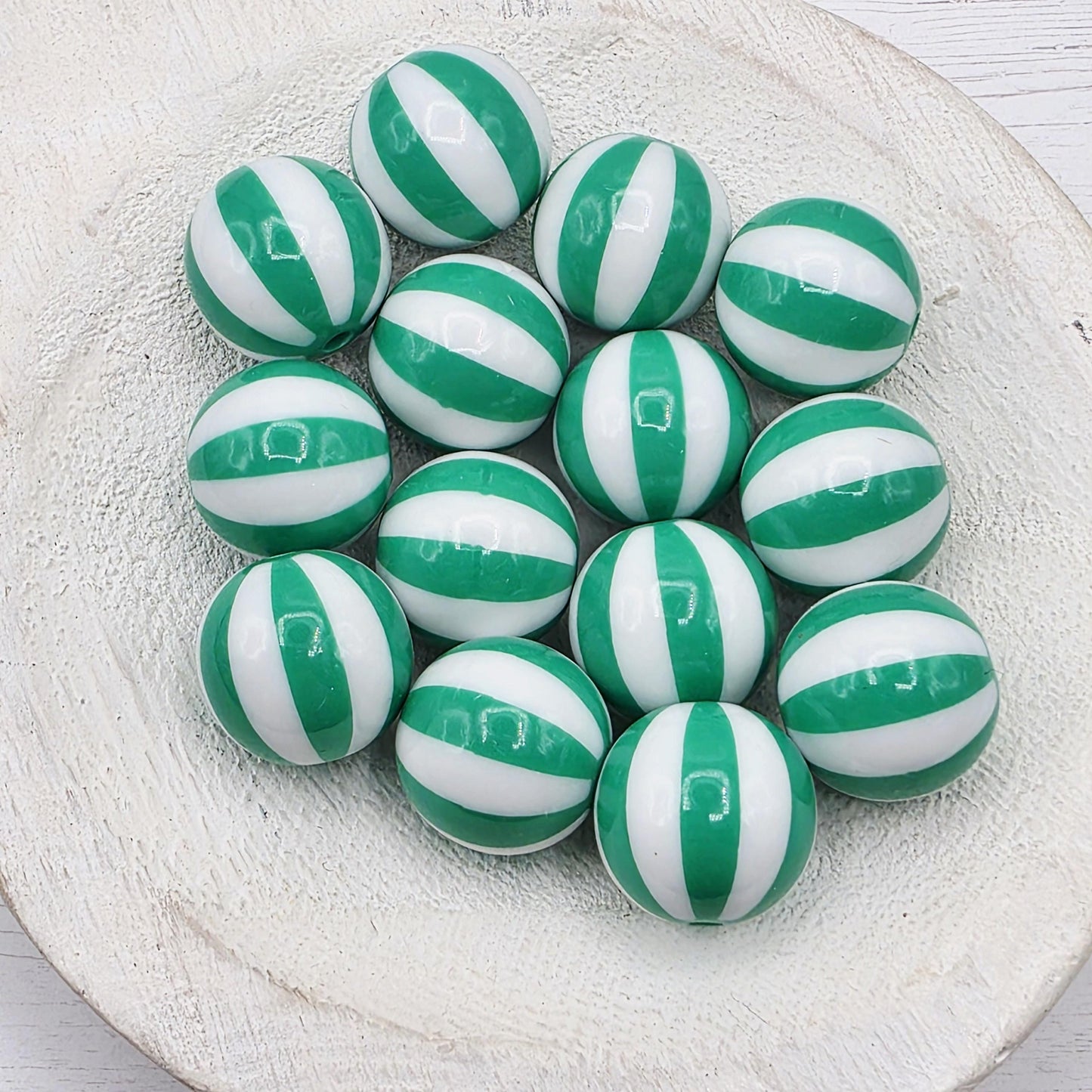 20MM Black Beachball Beads