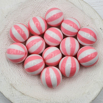 20MM Black Beachball Beads