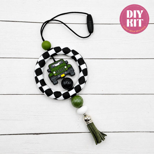 Wild Ride Car Charm DIY Kit, Beaded Car Charm, Rearview Mirror Accessories, Mirror Charm, Mirror Accessories, Car Accessories
