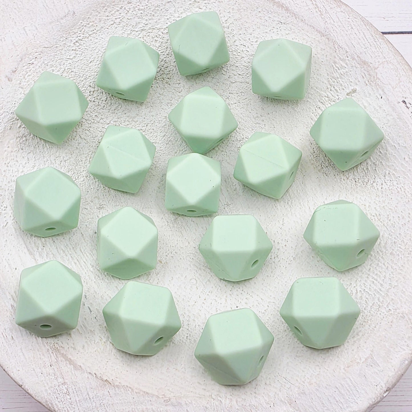 13mm Hexagon Silicone Beads, 10 Count, Silicone Beads for Pens, Keychains, Jewelry Making & DIY Crafts