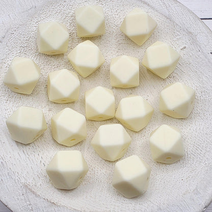 13mm Hexagon Silicone Beads, 10 Count, Silicone Beads for Pens, Keychains, Jewelry Making & DIY Crafts