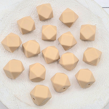 13mm Hexagon Silicone Beads, 10 Count, Silicone Beads for Pens, Keychains, Jewelry Making & DIY Crafts