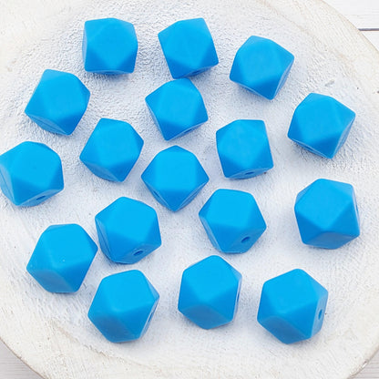 13mm Hexagon Silicone Beads, 10 Count, Silicone Beads for Pens, Keychains, Jewelry Making & DIY Crafts