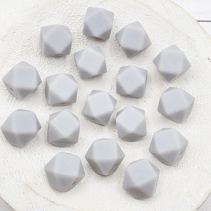 13mm Hexagon Silicone Beads, 10 Count, Silicone Beads for Pens, Keychains, Jewelry Making & DIY Crafts