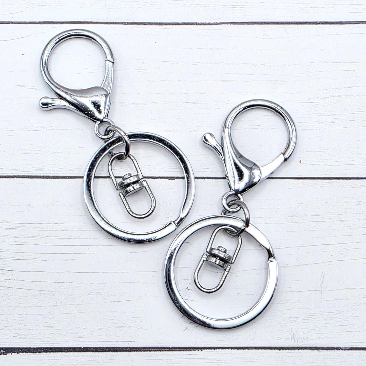 Silver Swivel Keychain with Lobster Clasp (Large) 66x30mm
