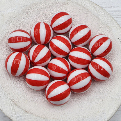 20MM Black Beachball Beads