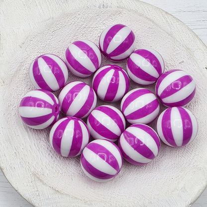 20MM Black Beachball Beads