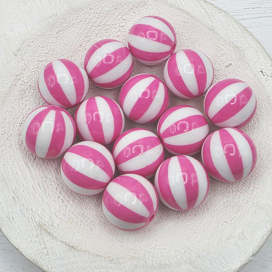 20MM Black Beachball Beads