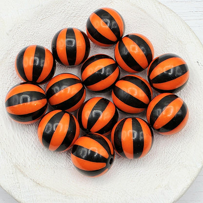 20MM Black Beachball Beads