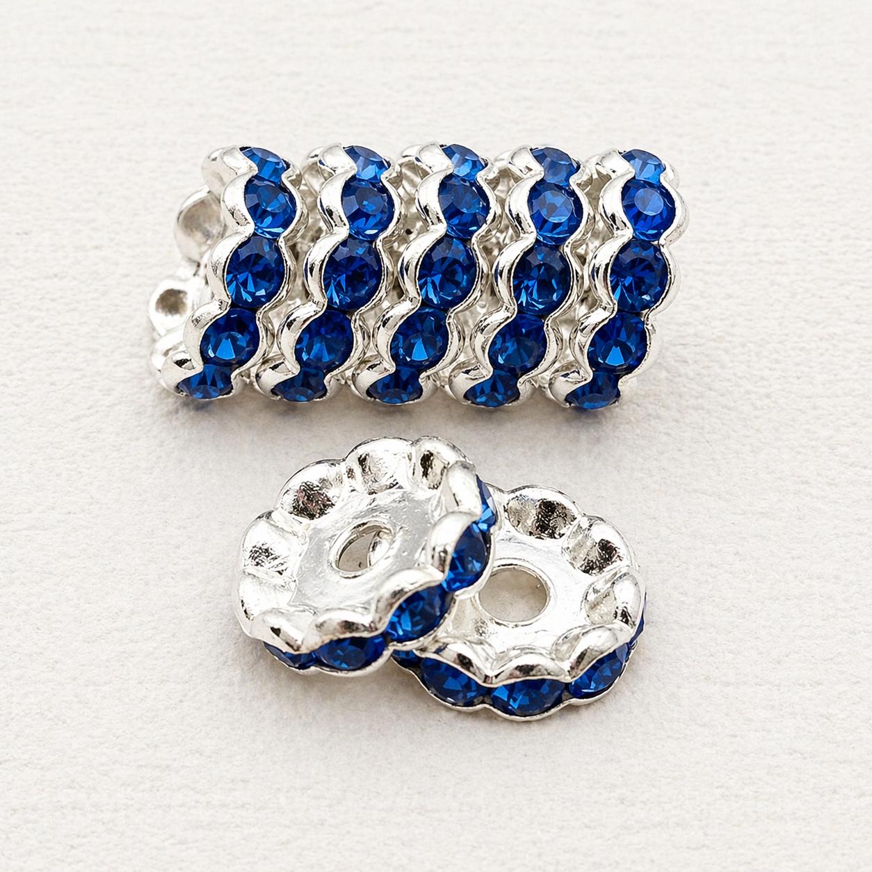 12mm Crystal Rhinestone Spacers