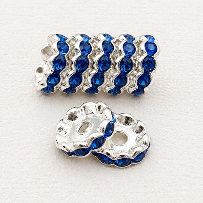 12mm Crystal Rhinestone Spacers