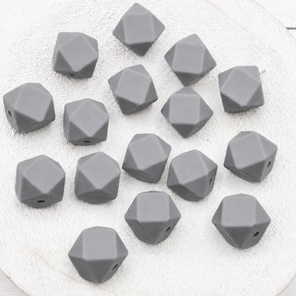 13mm Hexagon Silicone Beads, 10 Count, Silicone Beads for Pens, Keychains, Jewelry Making & DIY Crafts