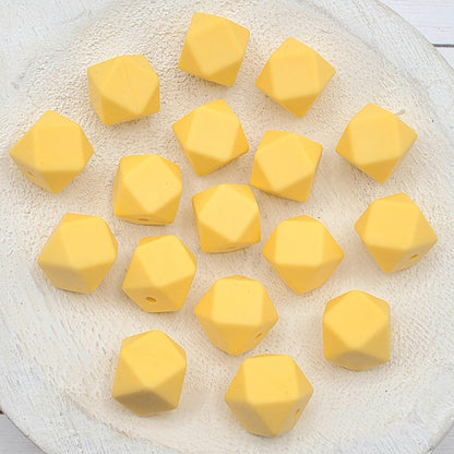 13mm Hexagon Silicone Beads, 10 Count, Silicone Beads for Pens, Keychains, Jewelry Making & DIY Crafts