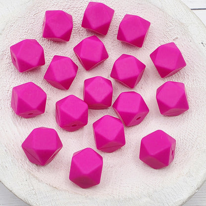 13mm Hexagon Silicone Beads, 10 Count, Silicone Beads for Pens, Keychains, Jewelry Making & DIY Crafts
