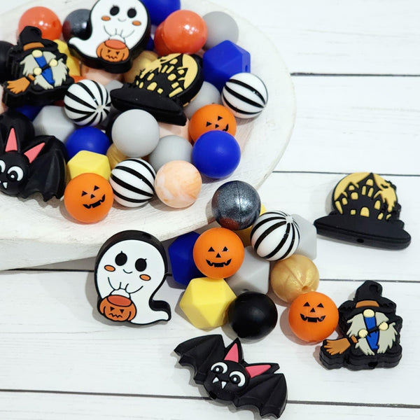 Wicked Witch Silicone Bead Mix ~ 28 Count DIY Bead Kit for Pens, Keychains, Wristlets & Crafts