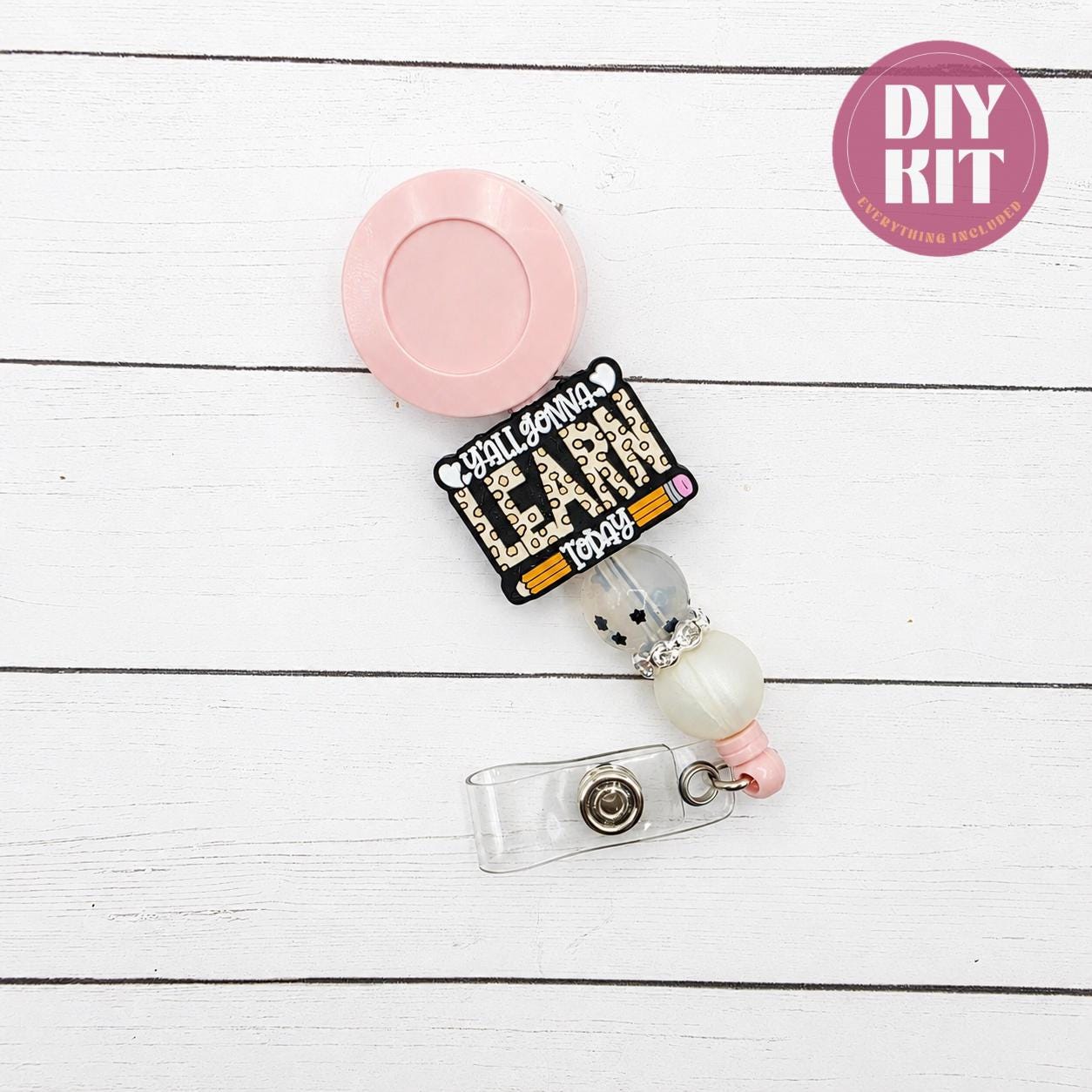 Chaos Coordinator DIY Badge Reel Kit, Beadable Badge Reel, Nurse Gift, Teacher Gift