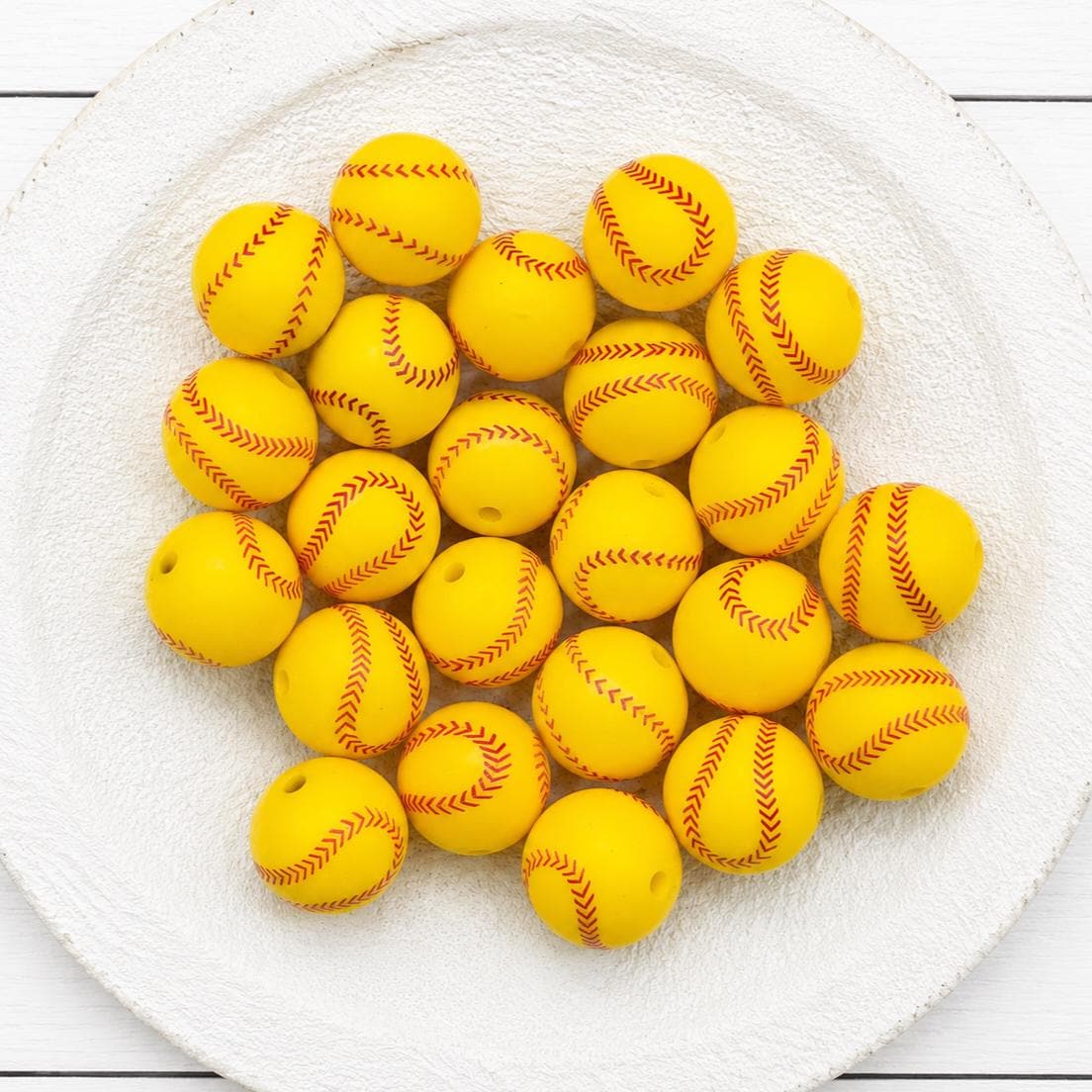 School Sports Silicone Beads, 10 count, School Days Collection, Beads for Pens Keychains DIY Crafts