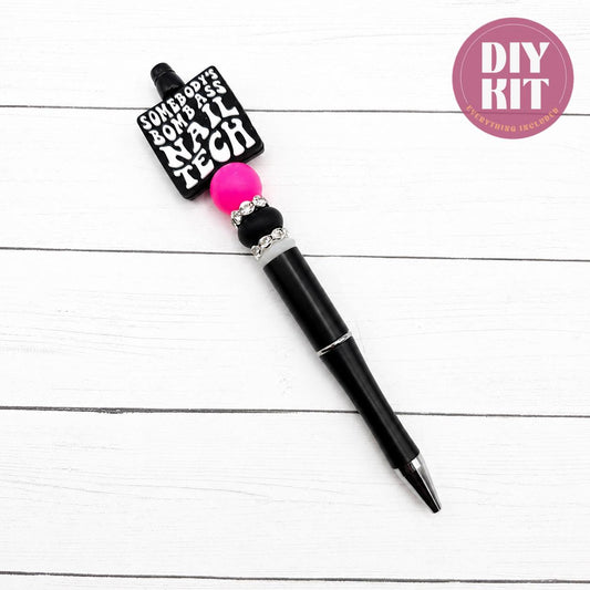 Nail Tech Energy Beadable Pen Kit, DIY Beaded Pen Kit, Beads for Pens