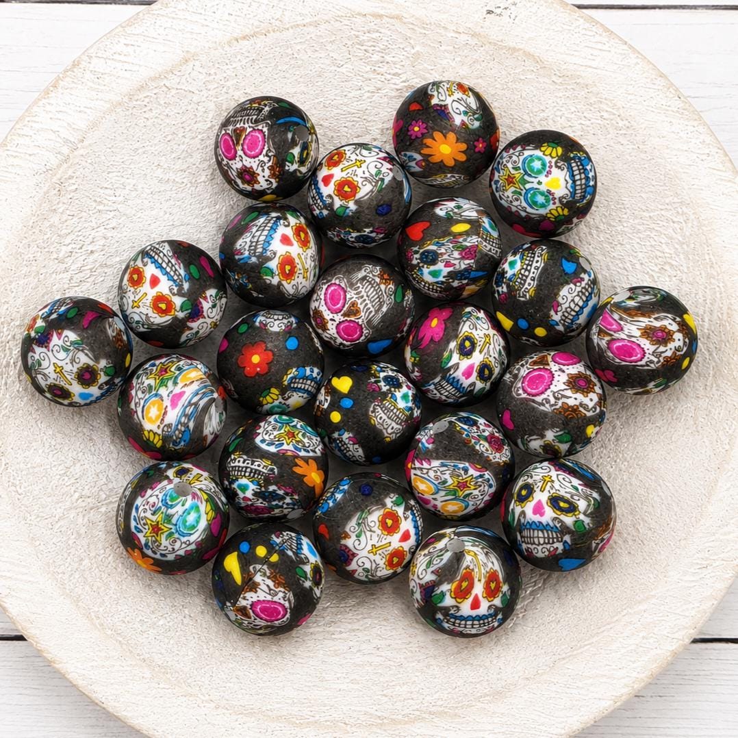 Halloween Silicone Beads, 10 count, Haunted Hollow Collection, Beads for Pens Keychains DIY Crafts