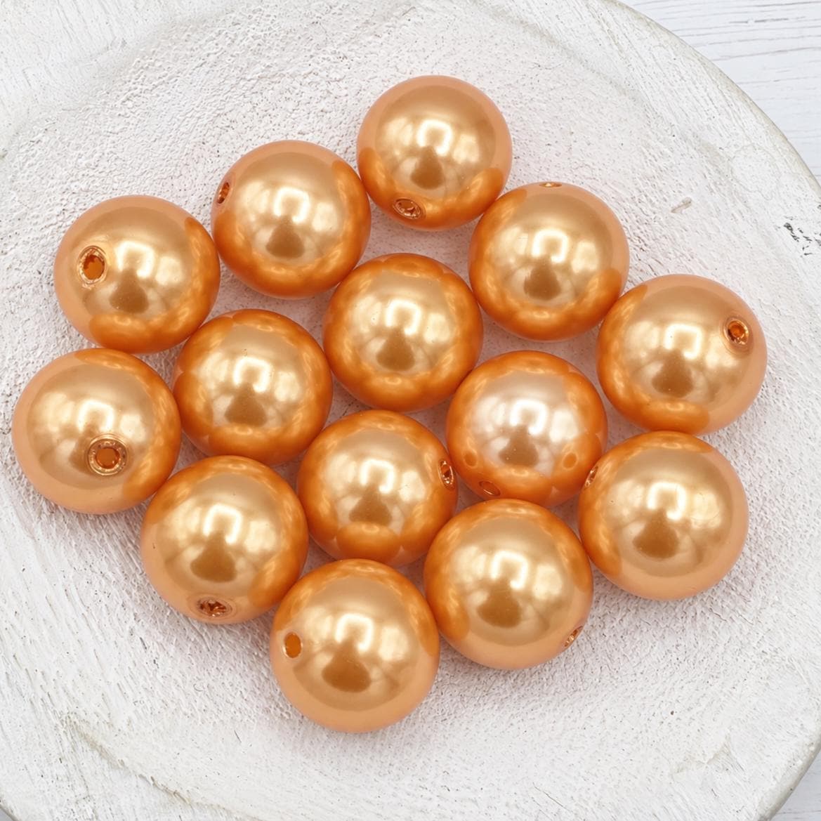 Hello Harvest 20mm Acrylic Beads, (10 count), Fall Collection
