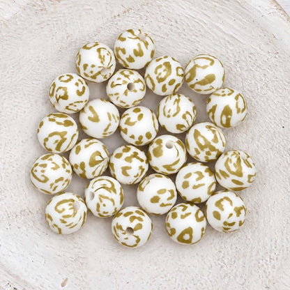 12mm Silicone Print Beads