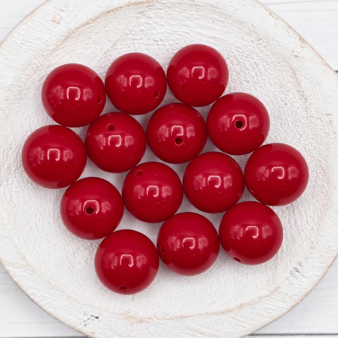 Merry & Bright 20mm Acrylic Beads, (10 count), Christmas Collection