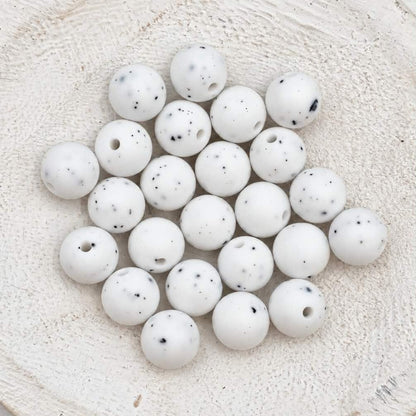 Gritty 12mm Silicone Beads, 20 Count