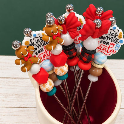 Jolly Sips Christmas Coffee Stir Sticks, Set of 3