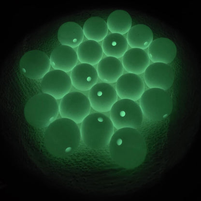 Glow in the Dark 15mm Silicone Beads, 10 Count