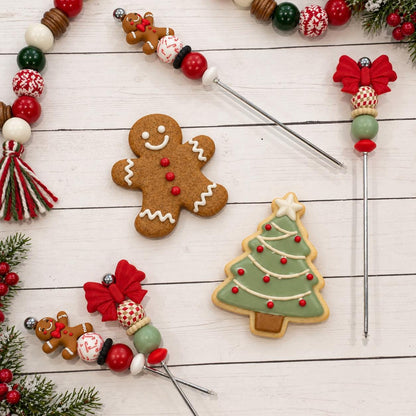 Gingerbread Wishes Cookie Scribe, 4 or 6 inch Stainless Steel Decorating Tool