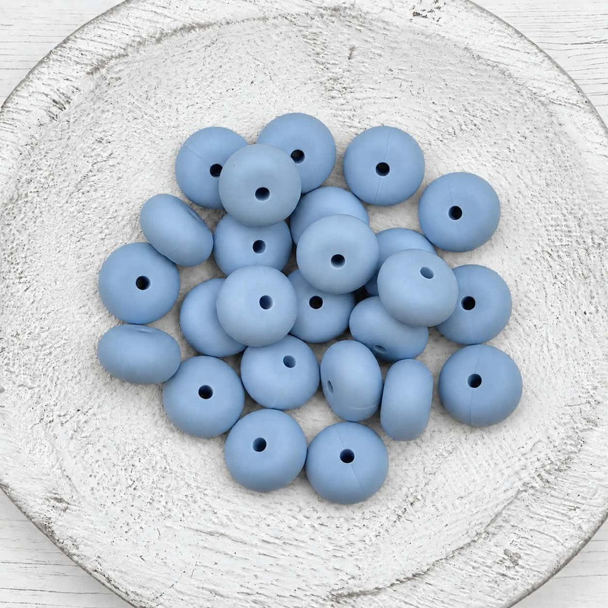 14mm Sky Abacus Silicone Beads, 10 or 20 Count
