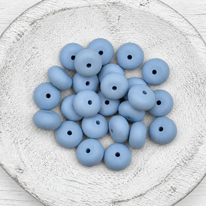 14mm Sky Abacus Silicone Beads, 10 or 20 Count