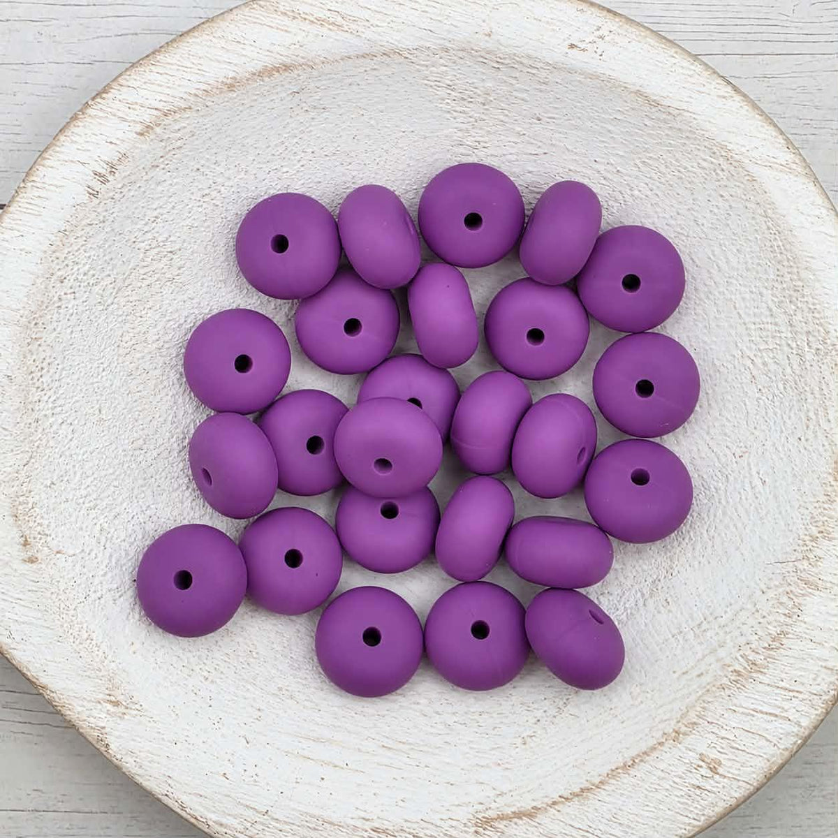14mm Dewberry Abacus Silicone Beads, 10 or 20 Count