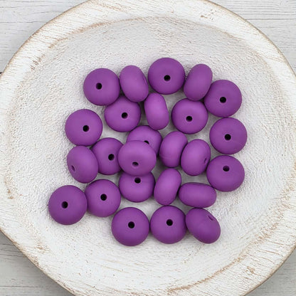 14mm Dewberry Abacus Silicone Beads, 10 or 20 Count