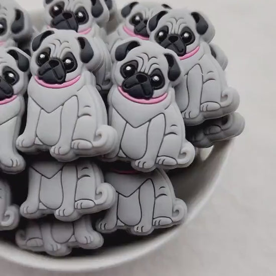 Pug Focal Bead