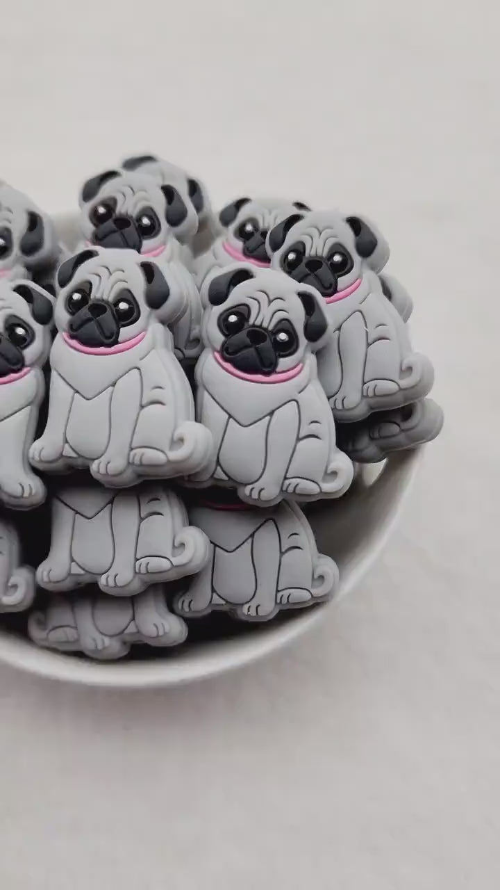Pug Focal Bead
