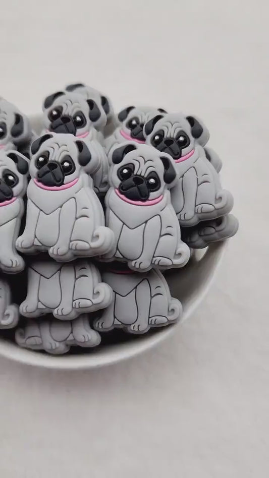 Pug Focal Bead